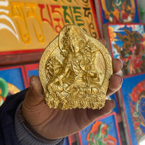 (Make Buddha Statue) Medium Green Tara Buddha Statue Shape 2 Tibetan Traditional Rubbing Statue Shanye Clay Statue