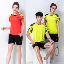 Quick-dry table tennis uniform mens table tennis match suit short sleeve breathable quick-drying shuttlecock badminton sports clothes