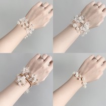 Bridesmaid group wrist flower Super Xiansen high-end wedding sisters hand wreath advanced sense Korean Bride wedding supplies