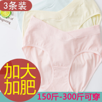 Large size pregnant women underwear low waist cotton pregnancy oversized 200-250-300kg fat mm late pregnancy oversized