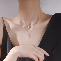 Sturbolea double necklace female light luxury niche design simple advanced sense Net red temperament ins choker