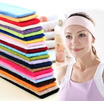 Fitness sports yoga strong moisture absorption Terry strong elastic headband (hair band) Hairband hair rope wrist guard BQ