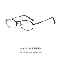 Can be equipped with degree retro oval black small frame myopia mirror frame for men and women small face anti-blue eye astigmatism