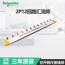 Schneider bus bar 2P12 position can connect 6 2p open connection copper circuit breaker wiring 12 circuit