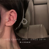 Shop owner recommended small butterfly zircons stone ear clip without earhole mesh red and delicate ultra-fairy-ear bone clip 2020 new wave female