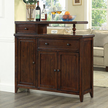 American solid wood entrance partition cabinet European-style foyer shoe cabinet double-sided locker living room multi-function foyer cabinet shoe cabinet