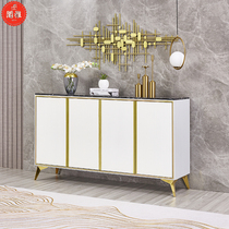 Light luxury solid wood porch cabinet simple modern decorative cabinet living room multi-layer shoe cabinet into the home partition home side cabinet