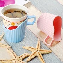 Yi Jie cup holder disposable paper cup cup holder Cup drag plastic cup cover heat insulation anti-hot office household 6 9665