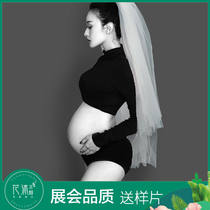 154 Flower Mu pregnant woman Photo Costume Photo Studio pregnancy photography pregnancy photo clothing belly mommy photo clothes