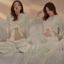 854 Flower Mu new photo studio pregnancy pregnant women Photo Clothing home casual sweater photo art theme