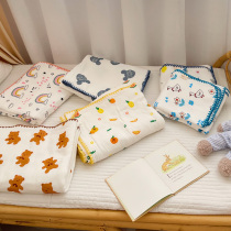 Baby Blanket Summer Thin Quilt Cartoon Kindergarten Baby Air Conditioning Blanket Full Cotton Four Layers Gauze Child Cover Blanket
