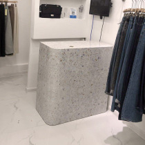 Terrazzo bar counter cashier atmospheric retro counter Clothing shop beauty salon small European simple modern