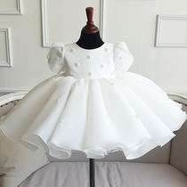 Childrens dress girl princess dress puffy gauze little girls birthday evening dress high-end custom flower dress