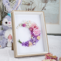 Home decoration jewelry Eternal flower dried flower photo frame handmade diy material package Light luxury high-end office decoration