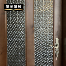 Comic home Begonia window film door toilet frosted anti-peep anti-light retro relief 3D glass sticker