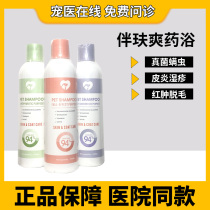 Companion Refreshing Lotion Pet Kitty Dog Fungus Cat Moss Bacteria Dog Cat with Dermatological Medicated Bath Shampoo with Skin Lotion