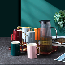 Nordic light luxury home living room hospitality water bottle water bottle set Modern Family cool water bottle tea cup tea set