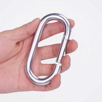 Outdoor mountaineering buckle iron galvanized runway U-shaped quick hanging connection ring safety insurance buckle oversized load-bearing iron hook