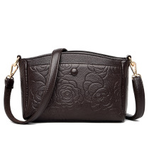 Multi-layer embossed middle-aged shoulder bag womens bag bag female 2021 new bag female Korean version of womens shoulder bag small bag