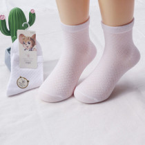 Childrens Latin regulation socks Small white socks Spring and summer thin mesh white socks White socks Examination socks Performance socks