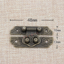 Small lock Chinese jewelry box buckle Alloy luggage buckle Solid wood box Small square buckle Gift box Lock camera obscura buckle