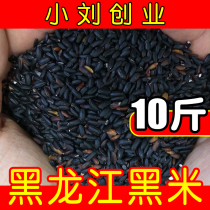 Xiao Liu venture new rice Northeast black rice 10 pounds of farm self-growing five grains rice ball black rice porridge whole grains non-5 pounds