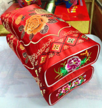 Qingyang Incense Bag Handmade Embroidered Pillow Pillowcase Buckwheat Leather Pillow Core Embroidery Health Care Pillow Wedding Celebration Gift