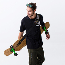 mackar design professional long board dance board shoulder skateboard strap double rocker Road Board electric skateboard men tide