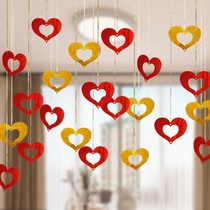 Pendant decoration rain silk balloon romantic sequin love wedding wedding wedding supplies encyclopedia creative wedding room decoration