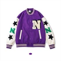 Mankun JK968 American Street autumn and winter New jacket mens letter N retro baseball uniform loose couple jacket