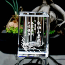 Send teacher gifts Graduation souvenir reunion creative custom company Enterprise practical Crystal Pen Holder