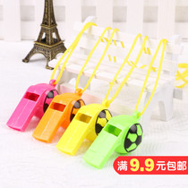 Cartoon Plastic Mouth Whistle Children Small Toys Nostalgia For Soccer Whistles Fan Games Blow Whistle Baby
