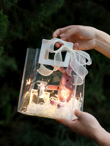  Transparent souvenir bag Wedding tote bag ins style peoples Day Tanabata gift bag Birthday gift empty box