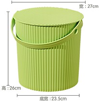 Bath bucket stool plastic thickened can sit kindergarten home bathroom portable laundry storage bucket with lid fishing bucket