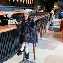 Girl dress 2021 autumn winter dress new autumn Western school students skirt spring autumn girl children princess dress