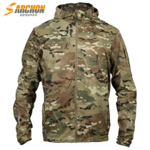 Spring Summer outdoor sunscreen mens ultra slim breathable quick dry skin winewear waterproof camouflak sportswear sport tactical jacket