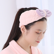 Japanese hair band female shake sound with the same face hair band makeup hair band net red with the same adult simple hair towel