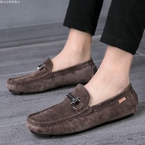 Winter hot wind flag casual frosted Bean shoes 2021 new mens European station leather f2 Tide brand mens mens shoes