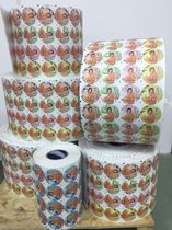 Factory direct sales color web paper self-adhesive label trademark paste petPVC synthetic paper printing custom