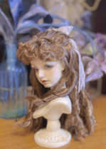 To be dropped Rootless]“Queen Mary”European style BJD blythe retro disc hair wig
