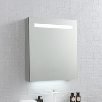  Space aluminum smart bathroom mirror cabinet Infrared induction with light wall-mounted storage mirror box bathroom mirror cabinet storage cabinet