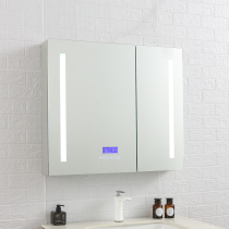  Bluetooth smart bathroom mirror cabinet Wall-mounted bathroom toilet storage mirror cabinet Aluminum alloy mirror cabinet can be customized