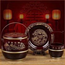 Real Supplies Bride single children and grandchildren Happy Barrel Red Mega Round Children of the Bucket Lady Bucket Ladys Bucket Double Joy