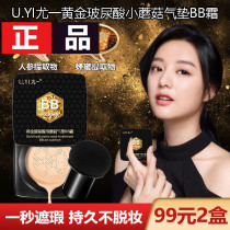 You a gold hyaluronic acid mushroom air cushion BB cream concealer moisturizing oil control liquid foundation lasting without makeup