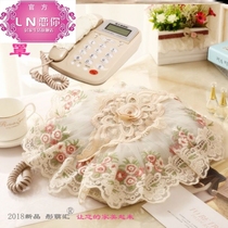 Household phone cover dustproof home landline cloth lace dust-proof sunscreen cover cloth lace two-piece set