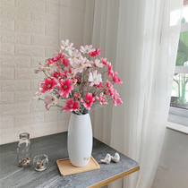 Hejia high-quality Chinese magnolia simulation flower ornaments living room look spring break flowers green plants decorative flowers Purify the air