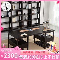 New Chinese style desk Study furniture set combination Modern painting solid wood calligraphy table Brush special calligraphy and painting table