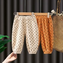 Girls corduroy pants Spring and Autumn wear childrens foreign autumn children autumn womens baby thin trousers childrens clothing