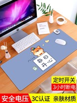 Heated mouse pad heating heating table pad super large computer mouse desktop student warm hand writing warm quick table pad