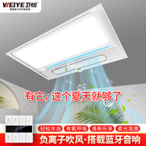 Weiyue Liangba Integrated Ceiling Exhaust Fan Kitchen Ventilating Lighting Blowing 2-in -1 Embedded Cold Fan